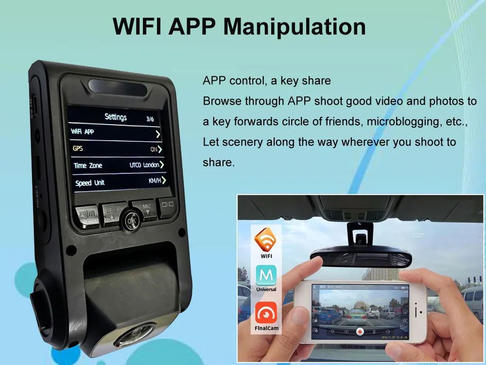 

Conkim Dash Cam 2K 1440P WIFI Car DVR With 2 Camera GPS Video Recorder Registrar Pro Capacitor Dual Lens Car Camera