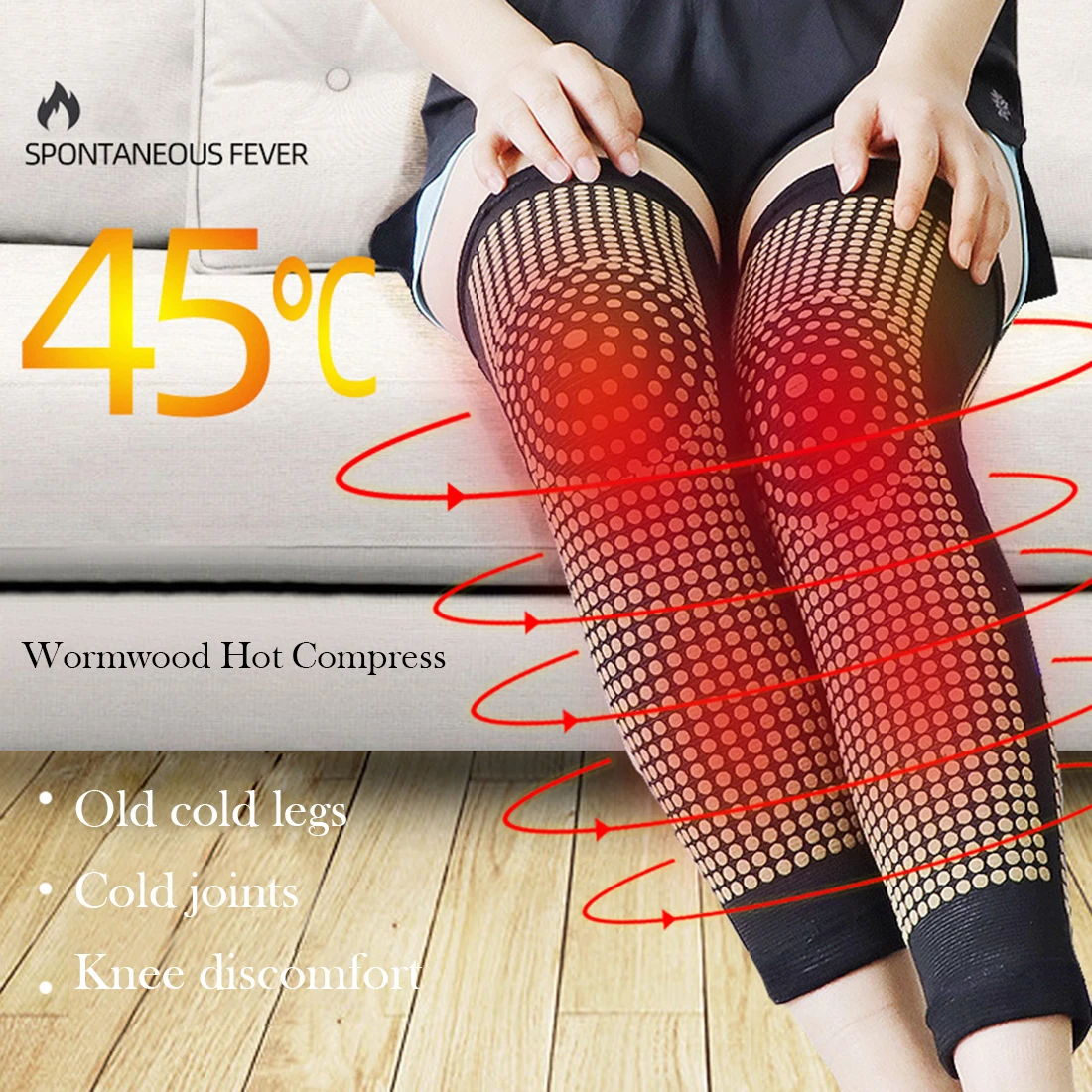 

1 пара точечно-матричный САМОНАГРЕВАЮЩАЯСЯ коленный бандаж для спортивные наколенники турмалиновая повязка на колено Поддержка для артрит...