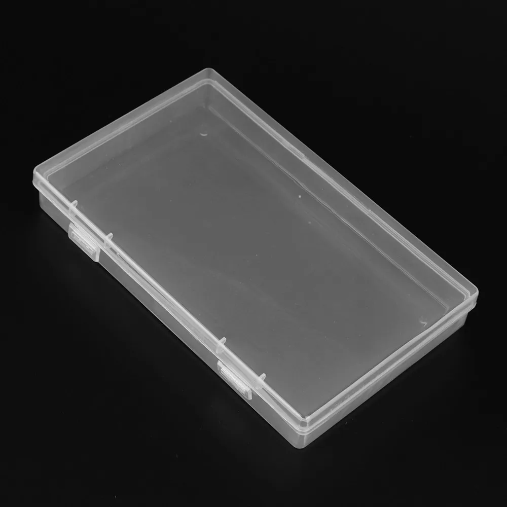 1 шт. прозрачный ящик для хранения Пластик Чехол Прямоугольный Органайзер
