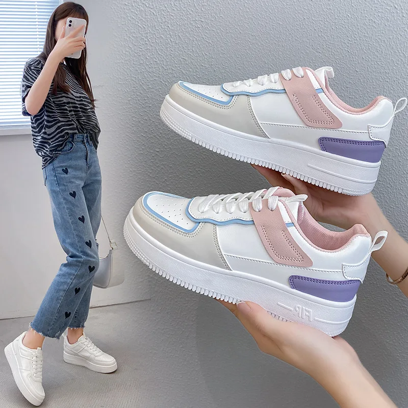 

Ins white shoe tide female han edition large base of new fund of 2021 autumn sponge breathable leisure sandals female