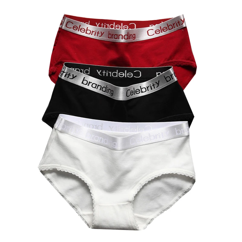 Трусики ZJX 3 шт./лот женские из мягкого хлопка дышащие пикантные трусики милое