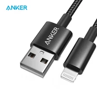 Anker 6ft Премиум двойной плетеный нейлоновый кабель Lightning, Apple MFi Сертифицированный для зарядных устройств iPhone, iPhone X/8/8 Plus/7/7 Plus/6/6