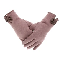 gloves womens winter short wrist thermal warm autumn touch screen short style driving guantes outdoor full finger velvet mitten