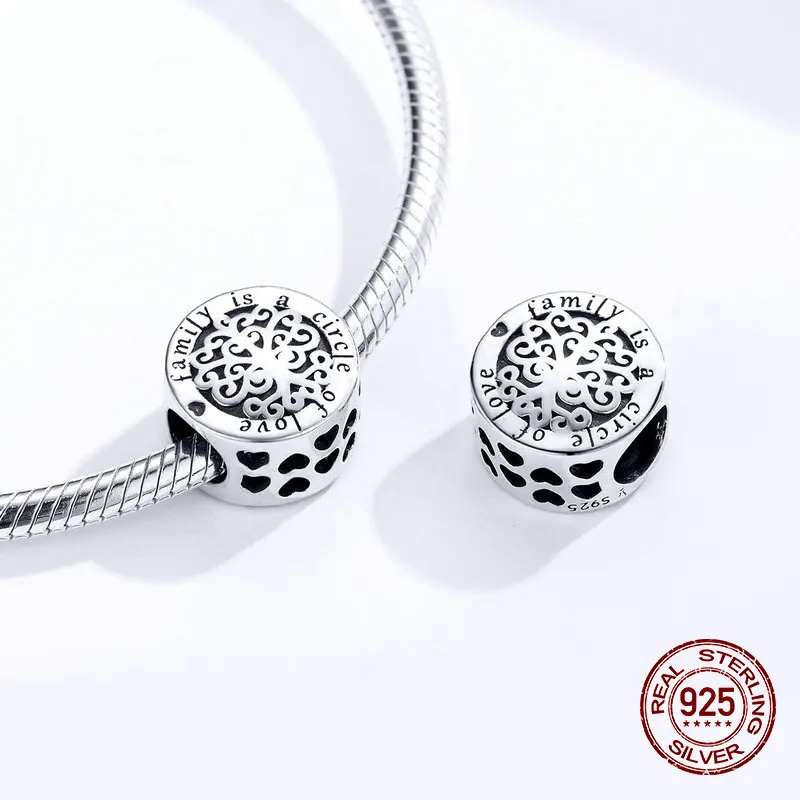 Женские винтажные круглые бусины womak в виде семейного дерева подвеска-ожерелье