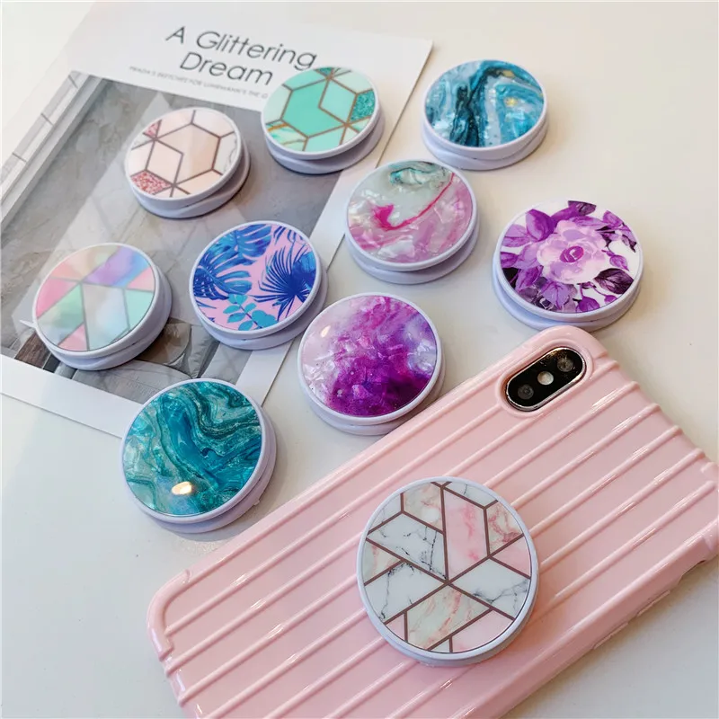 Абстрактная мраморная Складная подставка держатель для Мобильный телефон iphone XS