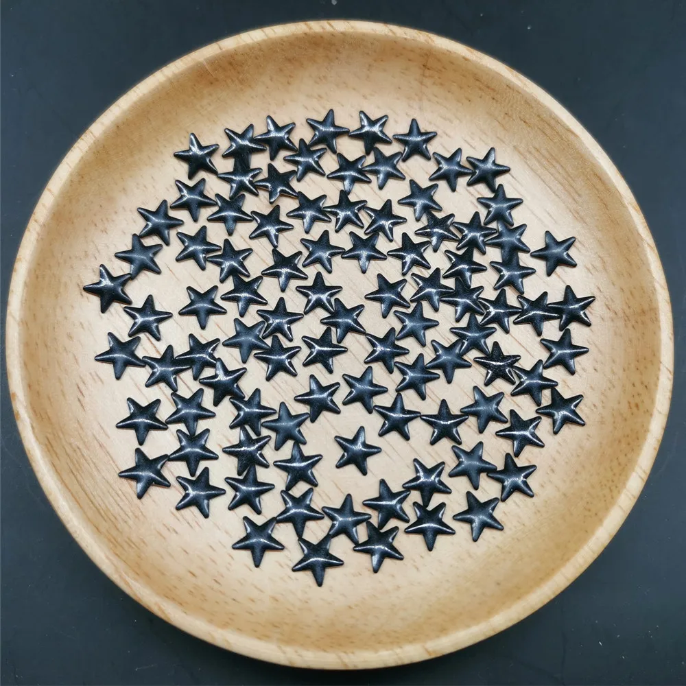 Звезда гвоздик горячая фиксация стандартные синие/черные заклепки для джинсов 8