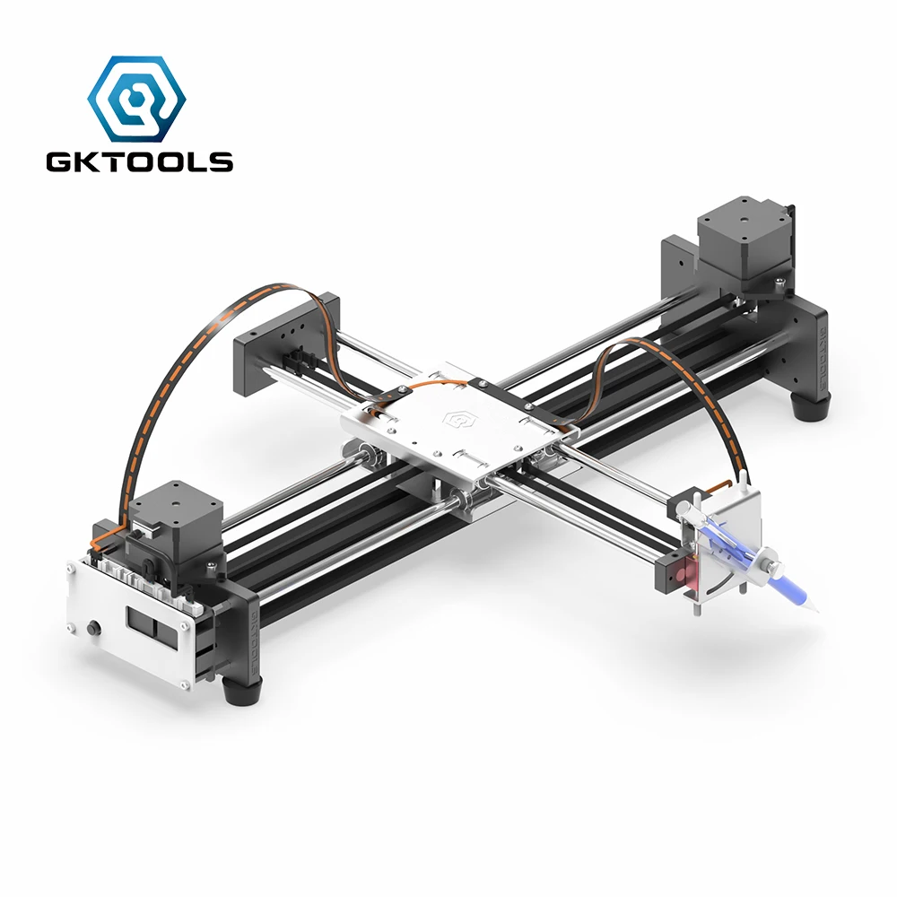 GKDraw X3 Pro 2 в 1 координатный плоттер для рисования 5500 МВт гравировальный станок с ЧПУ комплект деревообрабатывающий фрезерный станок 2500 мвт 500 МВт надпись робот лазерная гравировка