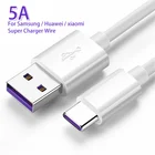 5A Кабель с разъемом USB типа C для быстрой зарядки Micro usb кабель для передачи данных Шнур для Samsung S10 Huawei P20 P10 P9 xiaomi USB C супер провод зарядного устройства на базе Android