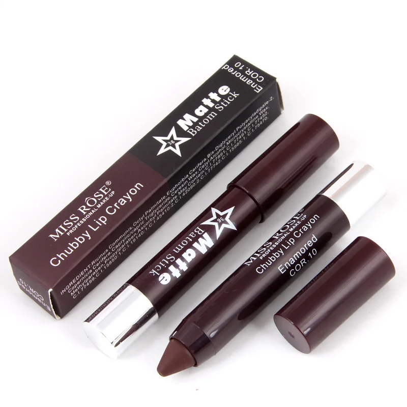 Мисс Роуз матовый бархат помада Карандаш косметика для губ Губная карандаш