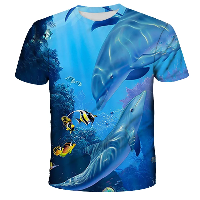 

Yeah. 2021 hot selling dolphin T-shirt animal print 3d standard children boys boy tops short sleeve cute dolphin t-shirts