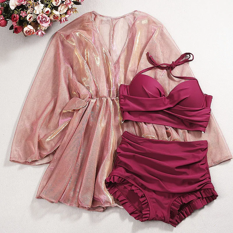 Женский раздельный купальник бикини модель 2021 года большие размеры|Купальники| |