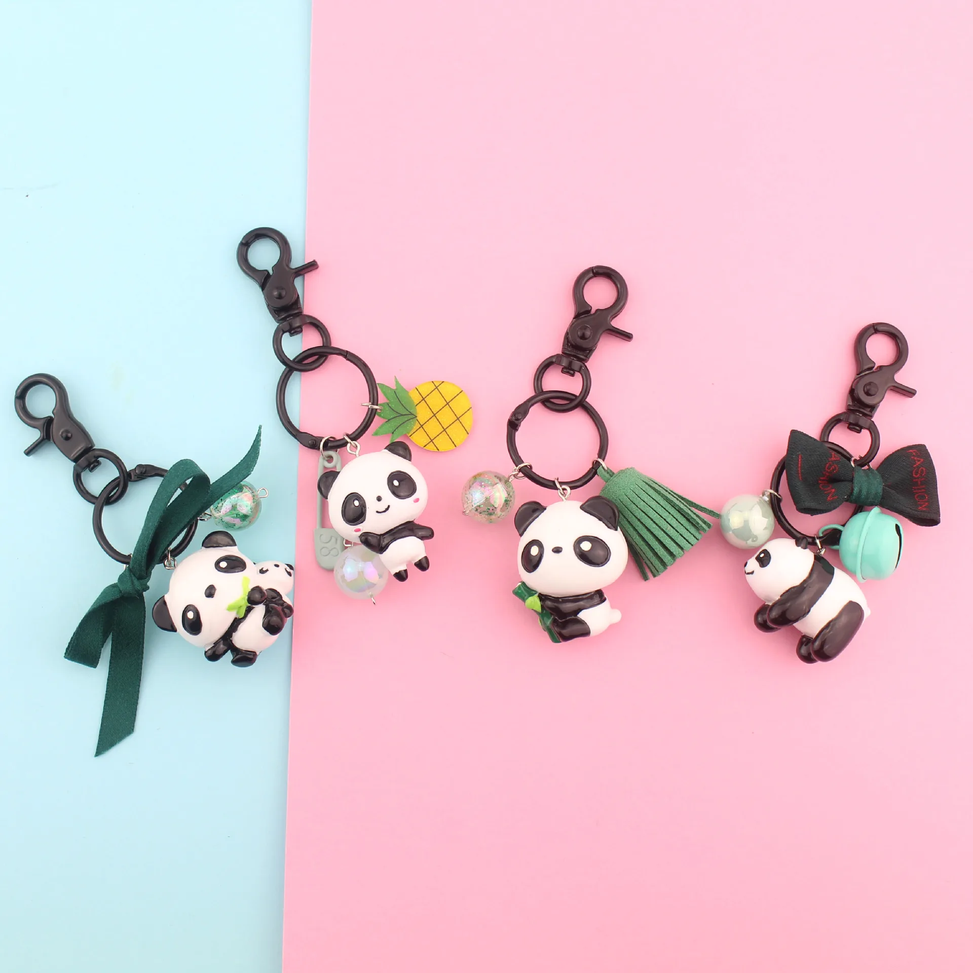 Классическая Милая панда кукла автомобиль брелок кулон мультфильм Путешествия