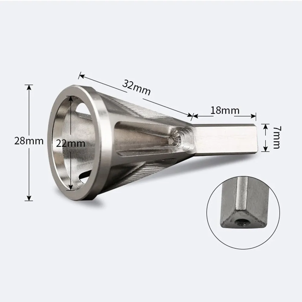 

28*55mm Chamfer Tool 2pcs Cr12MoV Steel High Strength Triangular Handle