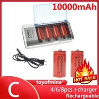 468pcs c size d size 9v ni mh rechargeable battery charger 1000013000mah lcd batteries ebl battery c d size with us plug