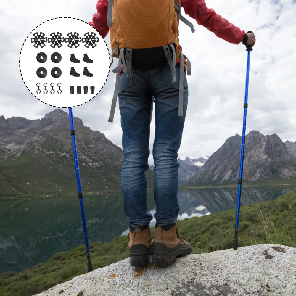 20pcs Trekking Pole Tips Accessories Non-slip Replacement Parts | Спорт и развлечения
