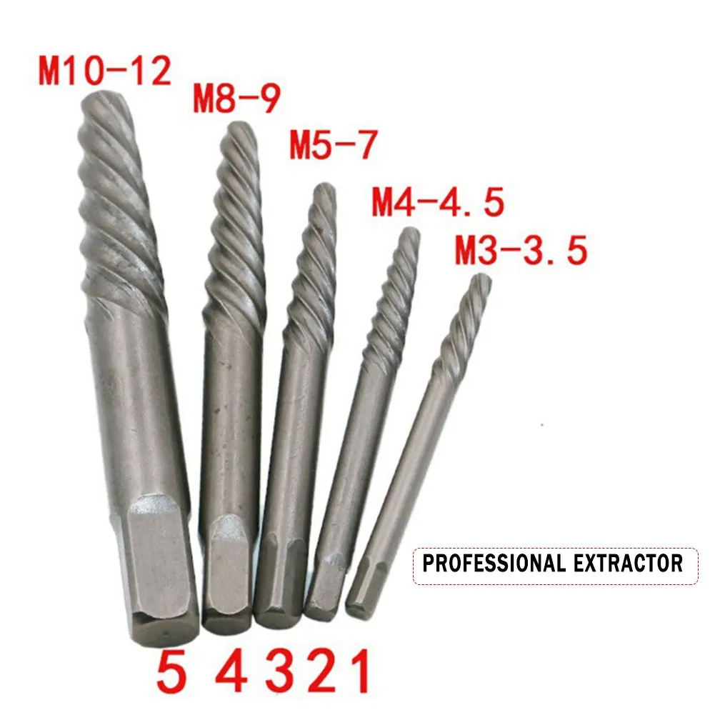 

11pcs 3MM-10MM Damaged Screw Extractor Drill Bits Guide Set Broken Speed Out Easy Out Bolt Stud Screw Remover Tool Repair Tool