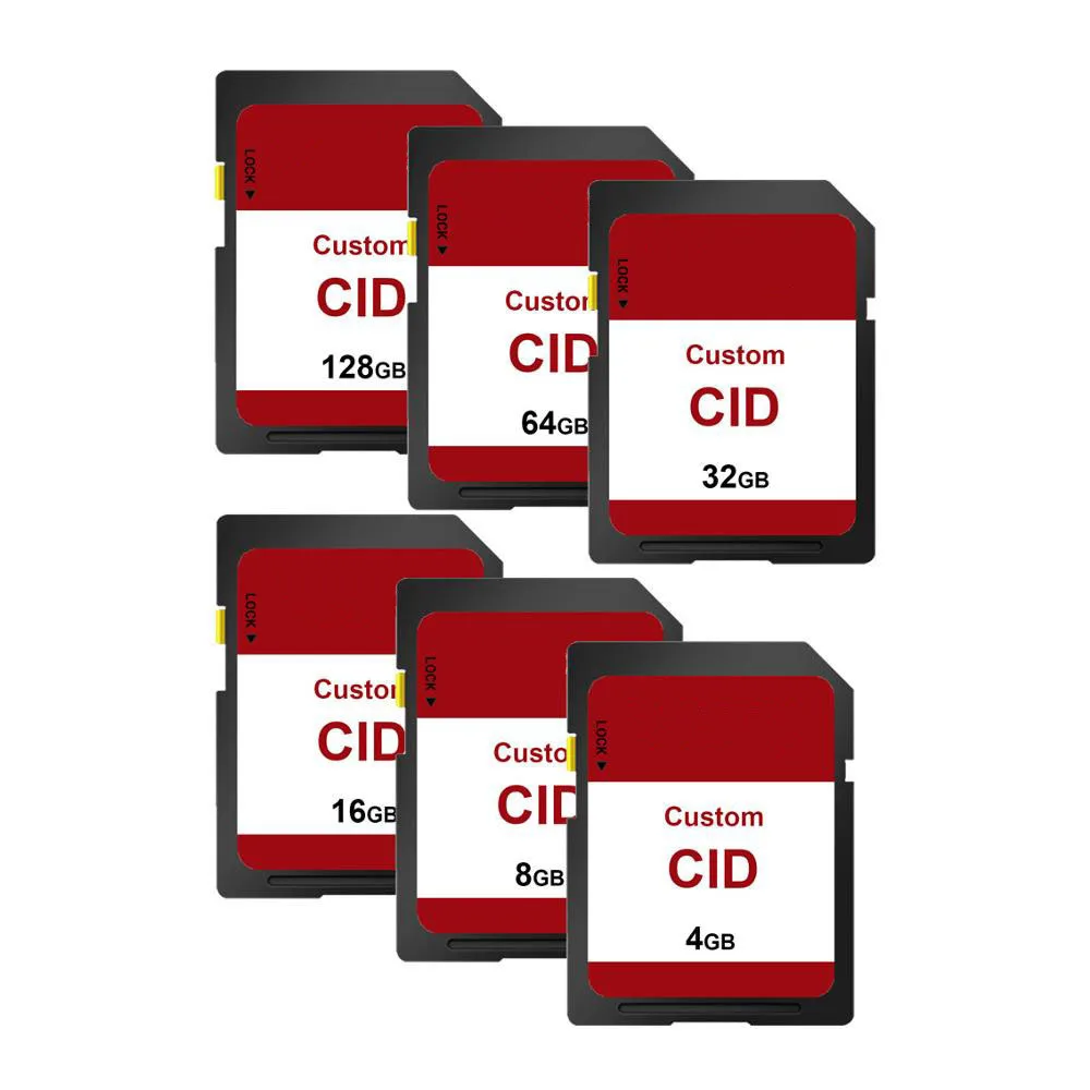 50PCS wholesale CID OEM LOGO 8GB16GB 32GB 64GB make CID SD memory card high speed Customized high-end CID MAP navigator Adapter