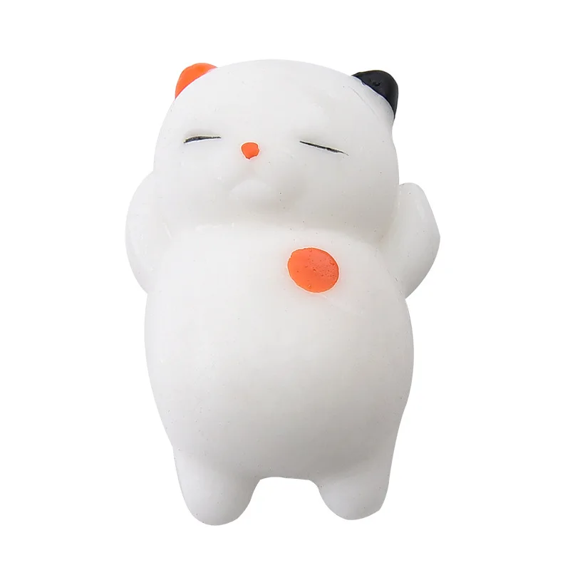 D Милые мягкие игрушки Mochi Cat Squeeze Healing Fun Kids Kawaii, игрушка для снятия стресса, Декор, животные, игрушки Noverty, стоп-стресс - Цвет: D