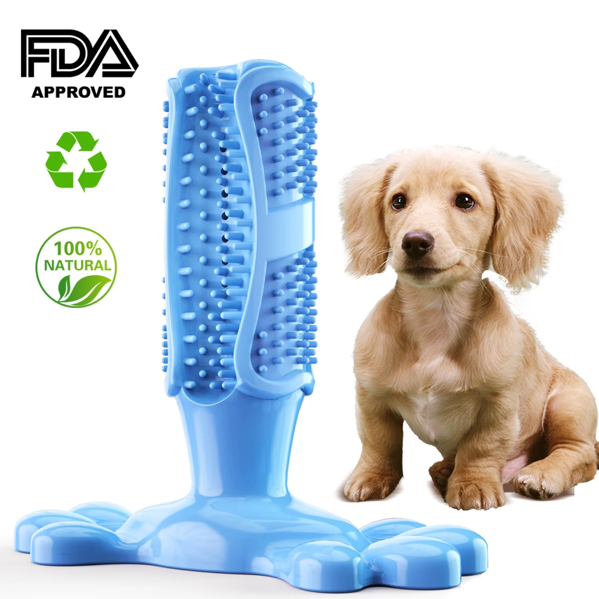 

Pet Dog Toothbrush Chew Toys Doggy Teeth Brush Stick Rubber Cleaning Dot Massage Toothpaste For Puppy Large Dog Toothbrushes