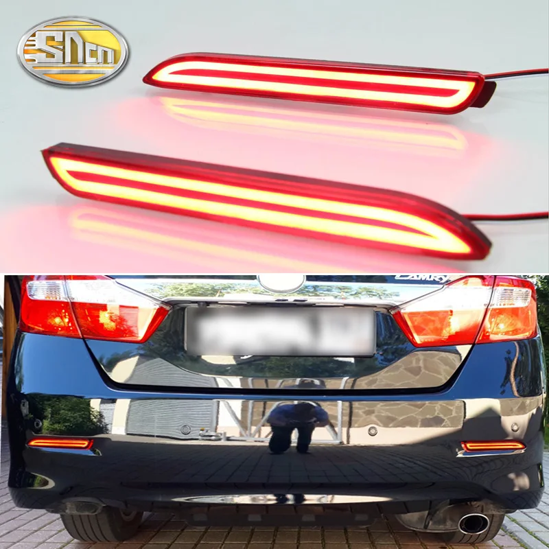 SNCN 2PCS Multi-function LED Reflector Lamp Rear Fog Bumper Light Auto Bulb Brake For Toyota Venza 2009 2010 | Автомобили и