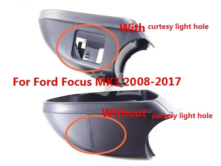 CAPQX 1 шт. для Ford Focus 08 17 Наружная рамка зеркала заднего вида крышка отделка корпуса
