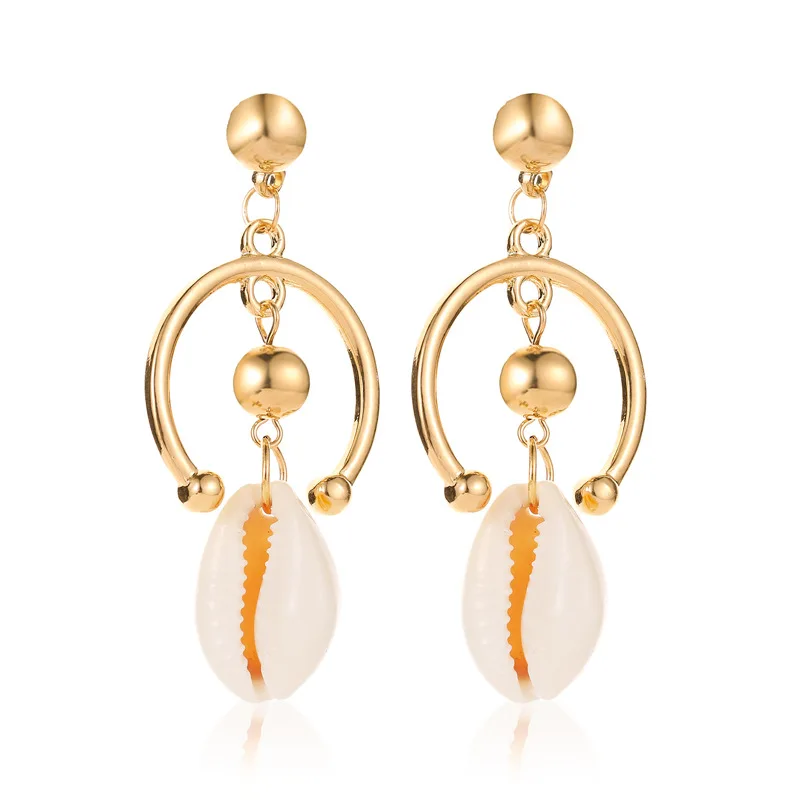 Женские серьги-кисточки с ракушками винтажные длинные серьги натуральными в