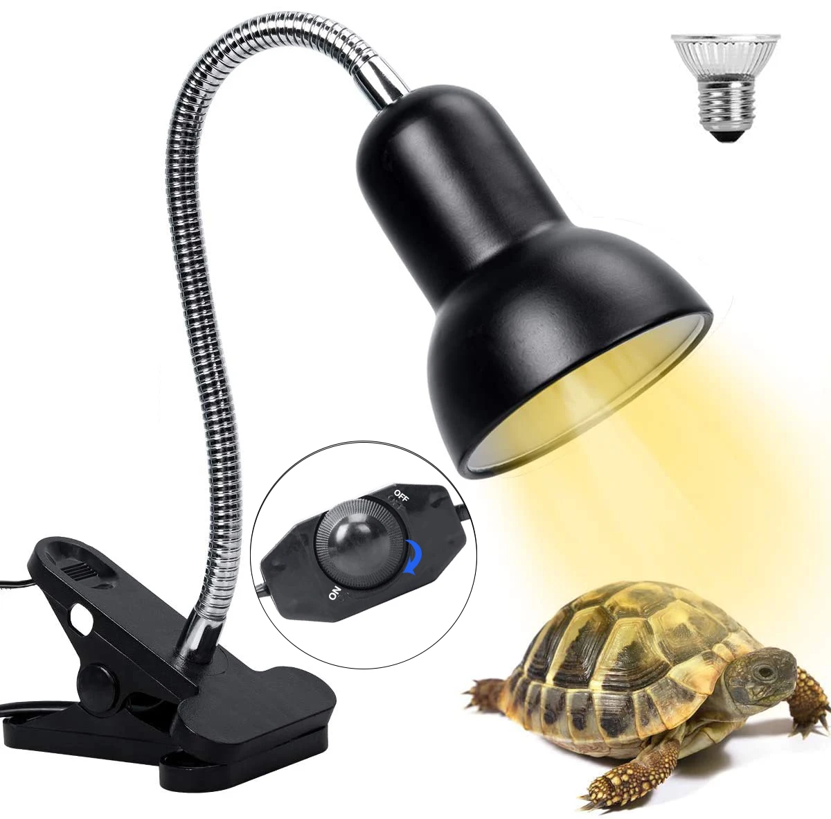 

Нагревательная лампа для рептилий, Брудер для медвежьих драконов для водных черепашек, ящериц, террариума, земноводного происхождения