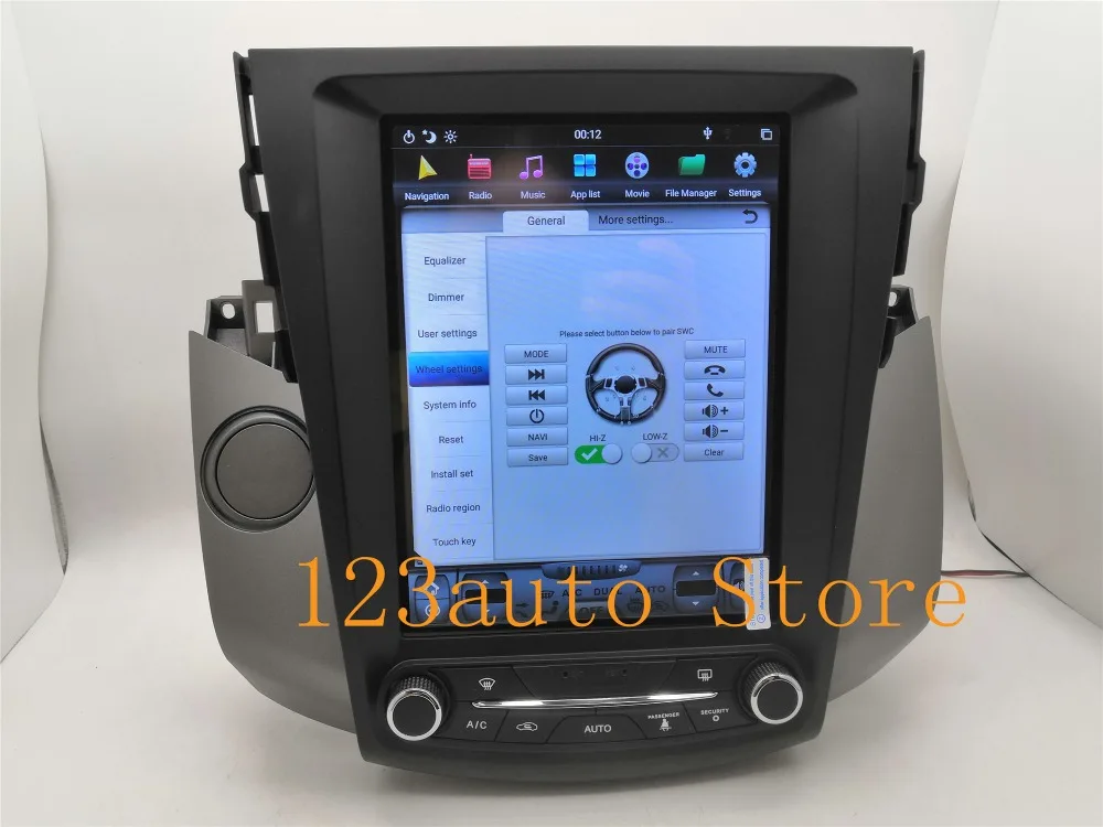10,4 дюймов вертикальный Tesla стиль Android 8,1 автомобильный DVD gps плеер NAVI для toyota RAV4 RAV 4 2006 2007 2008 2009 2010 2011 2012 PX6