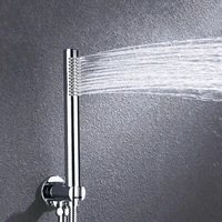 chrome matt black brass hand shower head with 1 5 meter hose hand hold shower bathroom accessories handheld showerheads