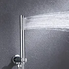 Хромированная и матовая насадка для душа из черной латуни с ручным шлангом длиной 1,5 метра, аксессуары для ванной комнаты, ручные насадки для душа