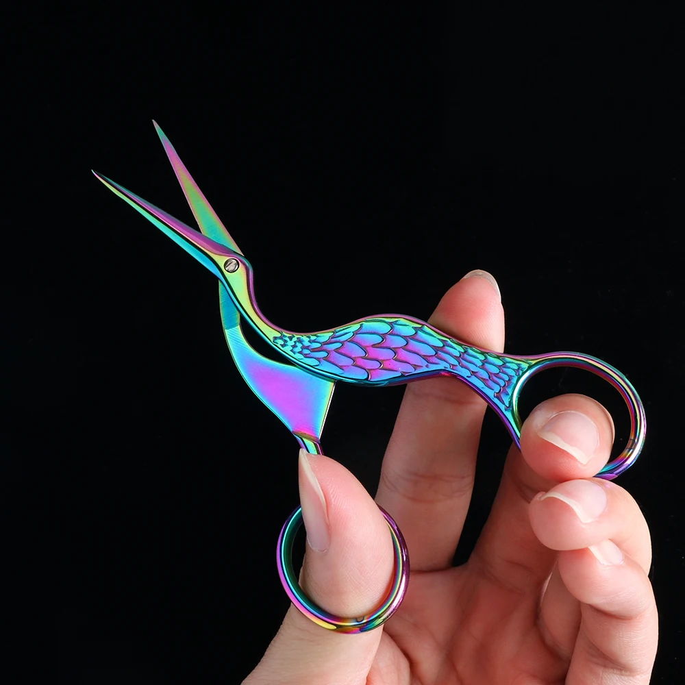 Хамелеоновые ножницы для бровей нержавеющая сталь удаления волос маникюрные
