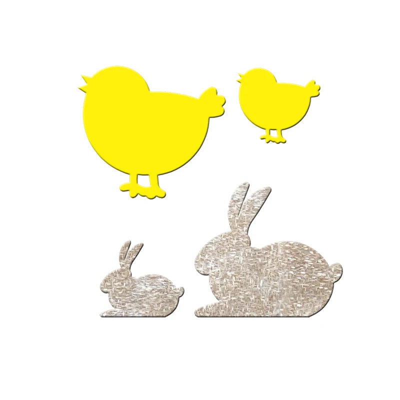 

Easter bunny chick Cutting dies - New Die Cutting And Wooden Mold,Suitable For Common Die Cutting Machines On The Market.