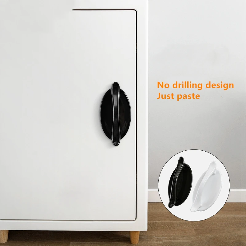 4 шт./лот без отверстий ручка в виде пасты для ящика шкафа окна балкона раздвижной