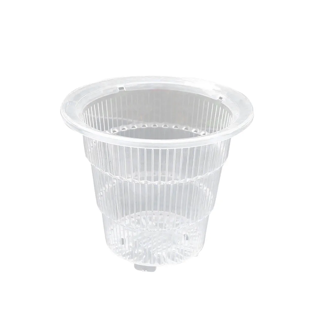 10/12/15cm Orchid Clear Flower Pot Plastic Slotted Breathable Pots Planter Nursery Garden Tools#40 | Дом и сад