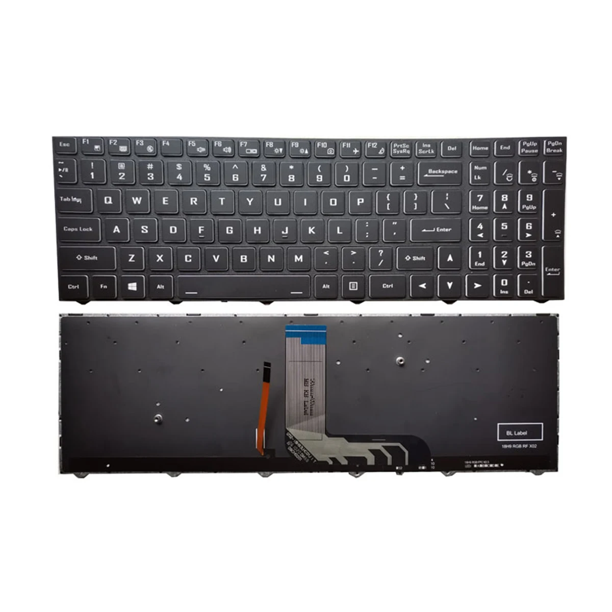 

US Backlight keyboard for Hasee GX9 GX8 TX9 TX8 TX7 for Clevo N960 N970 system76 ORYX Pro 6 80 N815Z0 01D 1 black laptops KB new