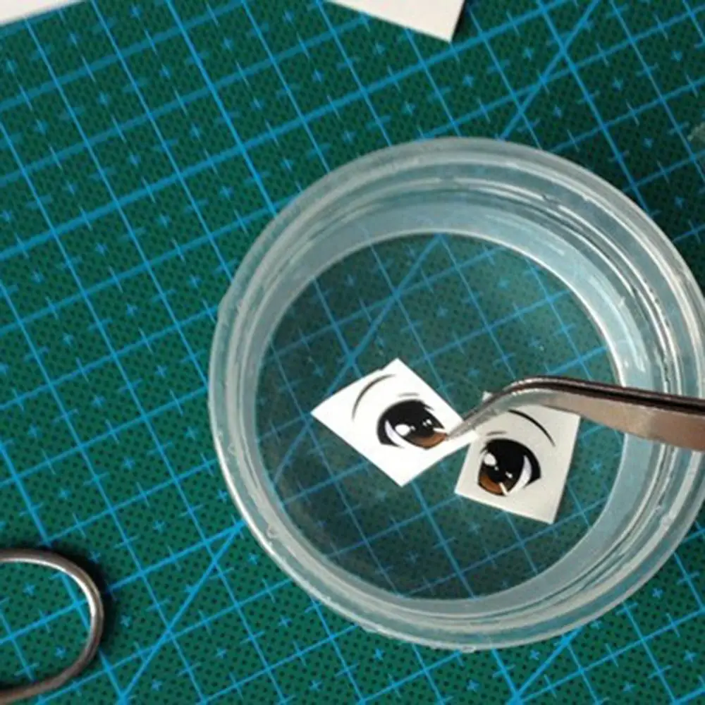 Наклейки на воду глаза Водные для кукол глина ремесло изготовление 5