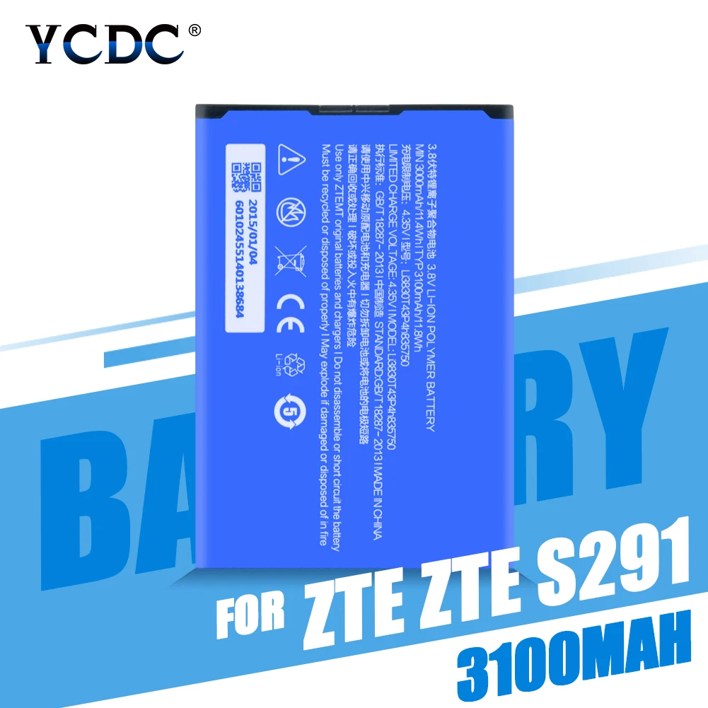 Высокое качество 3100 мАч Li3830T43P4H835750 батарея для ZTE ZMAX 2 Z958 Grand II S2 S291 V5 MAX Мобильный