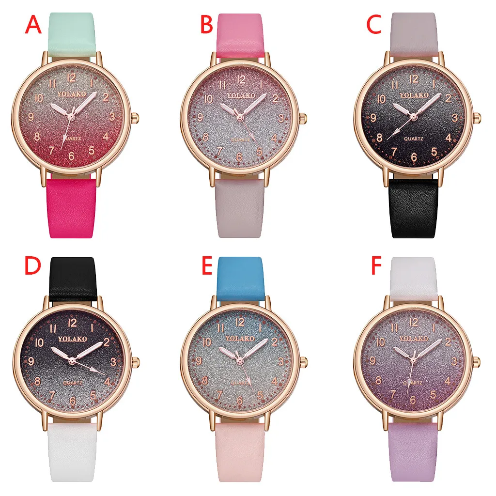 

Fashion Simple Gradient womenS Watch Diamond Ladies Quartz Wristwatches Watches Women Fashion Watch Nice Bracelet relgios