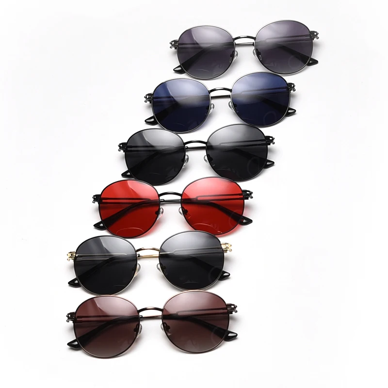 

HBK Retro Round Sunglasses Women Men Brand Designer Metal Punk Sun Glasses For Women Alloy Mirror Female Glasses Fashion Driving