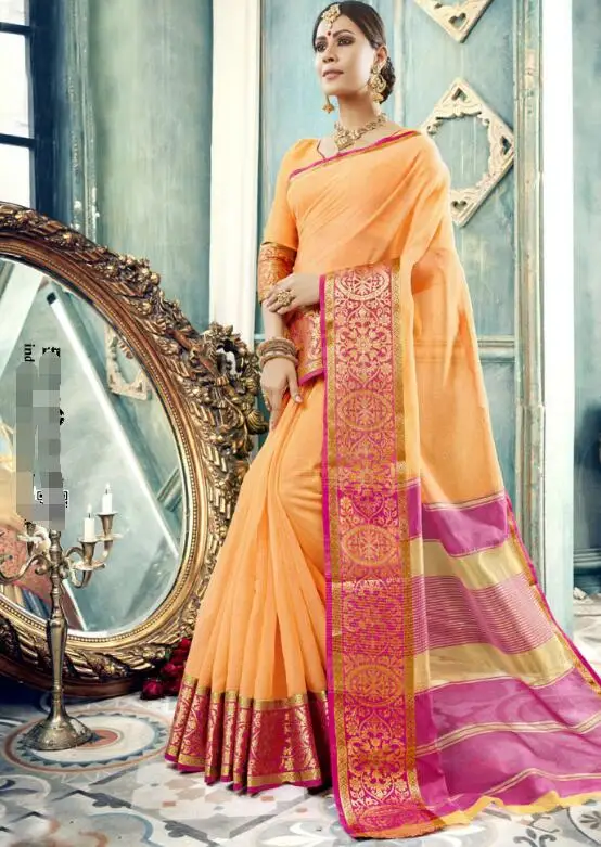 Traditional India Sarees Woman Beautiful Printing Ethnic Daily Dance Saree | Тематическая одежда и униформа