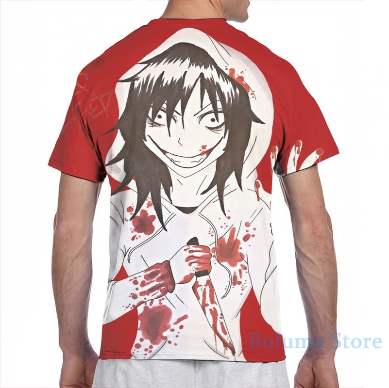 Джеф убийца 2 Мужская футболка для женщин со сплошным принтом Модная девочек топы