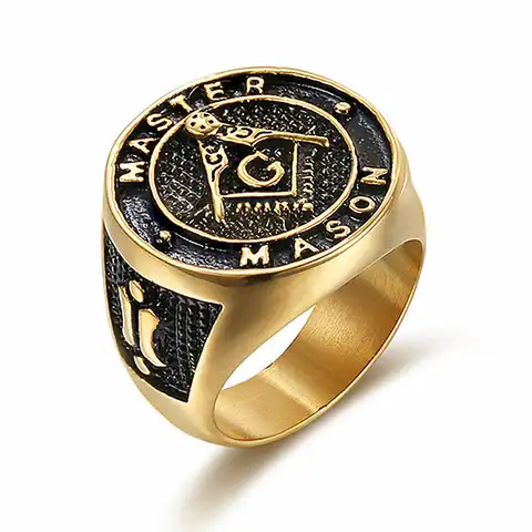 Масонские кольца для мужчин, масонские кольца из нержавеющей стали A G, свободные кольца масонов, подарочные украшения для мужчин, размеры от...