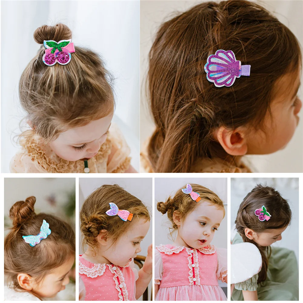 

Candygirl 10 шт Мини блёстки Litlle девушки блестящие заколки для волос блестящие милые заколки для волос Ракушки Морская звезда Заколки головные у...