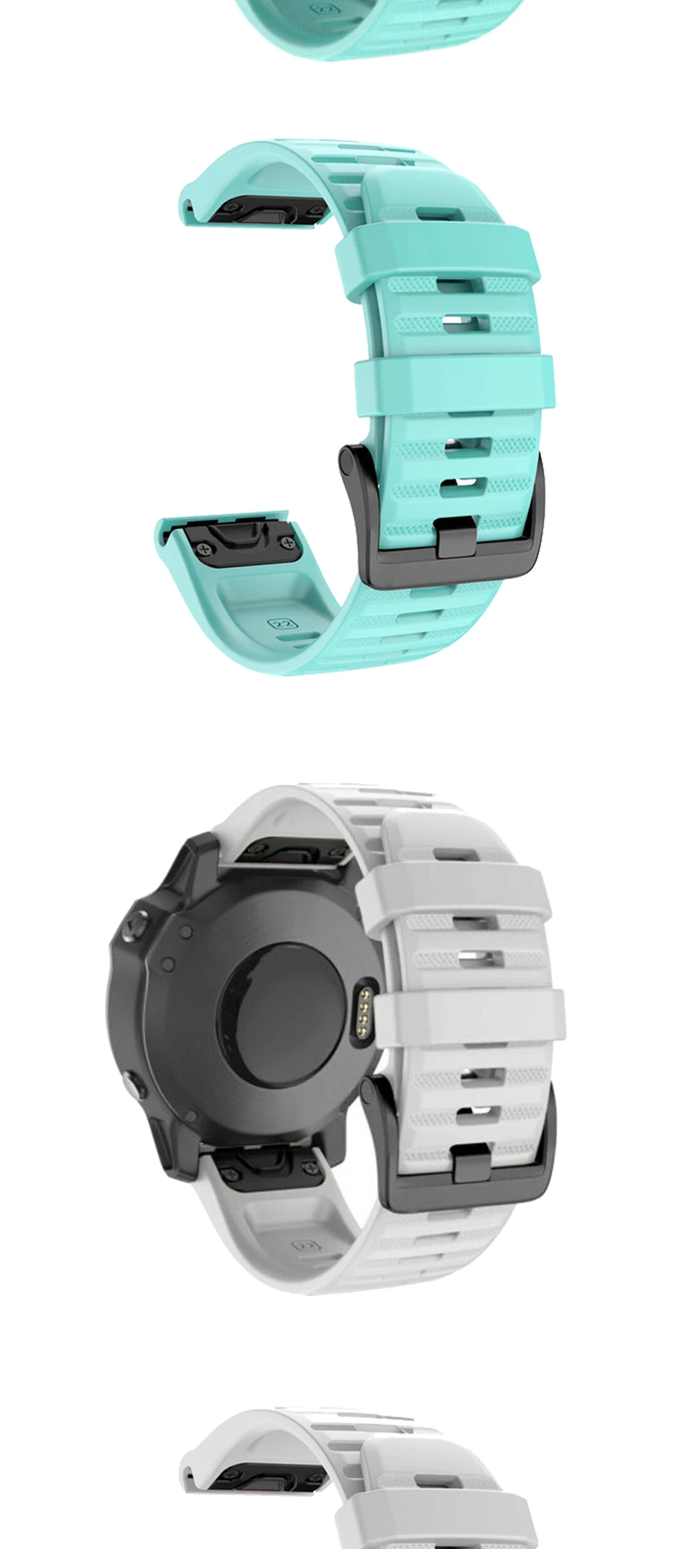 26 22 20 мм ремешок для часов Ремешок для Garmin Fenix 6 6s 6X5 5S 3 3HR D2 S60 gps часы Quick Release силиконовый ремешок Easyfit
