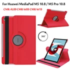 Вращающийся на 360 градусов чехол для планшета Huawei MediaPad M5 10,8M5 Pro 10 10,8 дюйма CMR-AL09  CMR-W09  CMR-W19