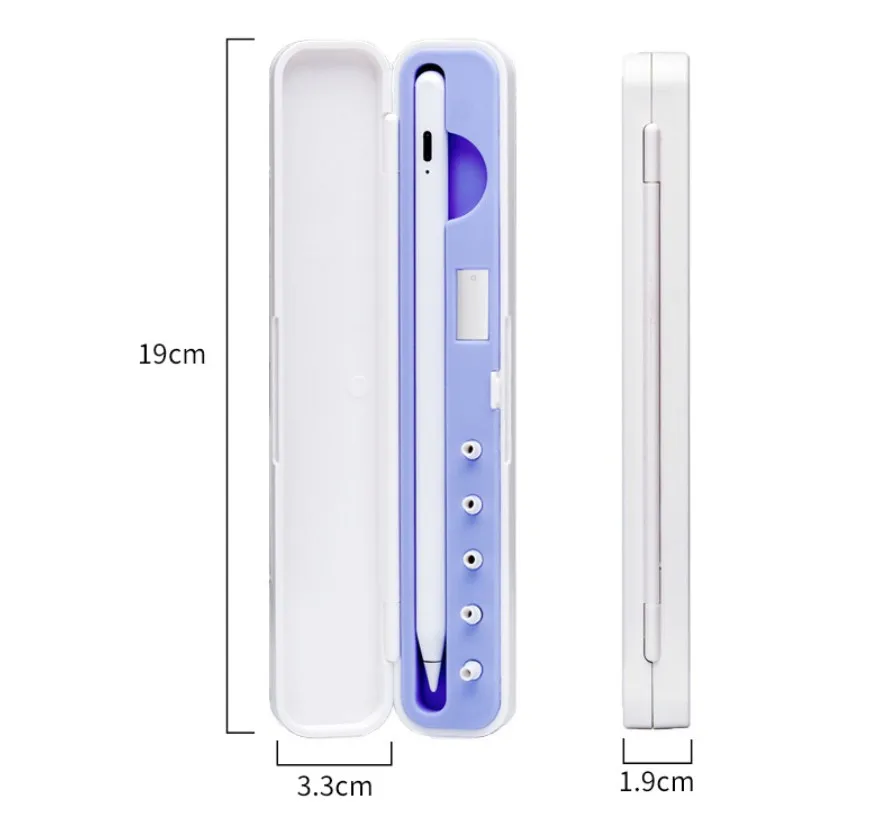 

100pcs Pencil Storage Box for Apple Pencil Holder Portable Hard Cover Portable Case For Airpods for Apple Pencil Accessories