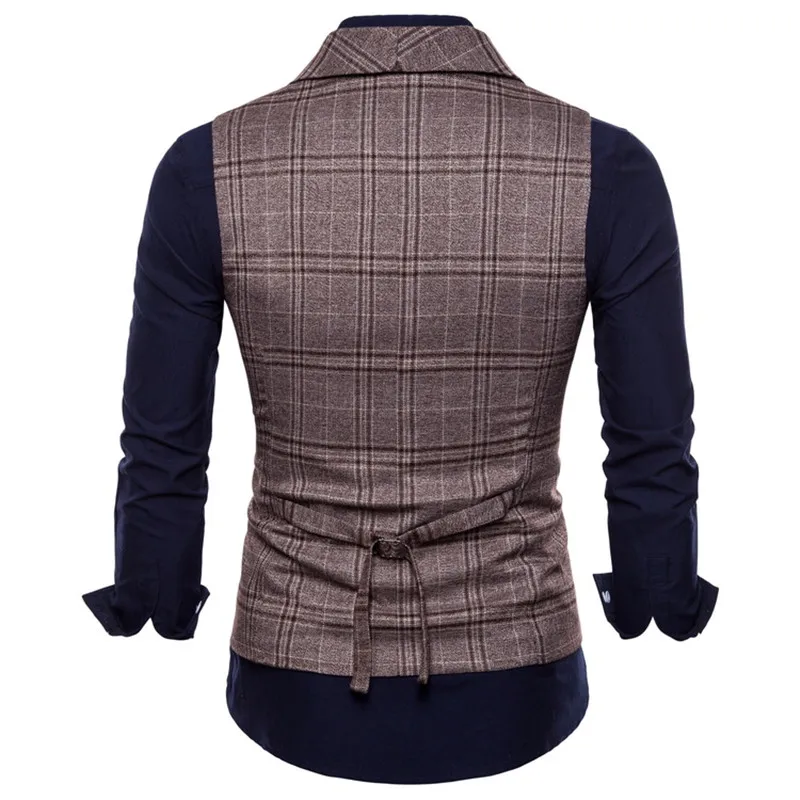 

New Arrival Dress Vests For Men Slim Fit Mens Suit Vest Male Waistcoat Gilet Homme Casual Sleeveless Formal Business Jacket