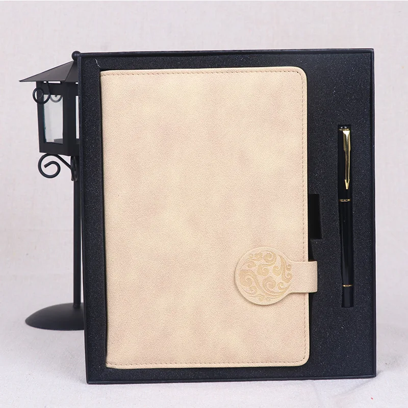 Бизнес блокнот Подарочная коробка набор А5 искусственная кожа офисный с ручкой