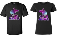 couples matching shirts galaxy im hers hes mine anniversary gift vday