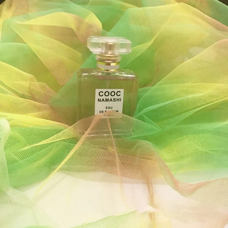 1 ярд Радужный цвет муслиновая сетчатая пряжа градиентный 36а юбка американка